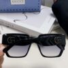 Gucci 2025 New Arrival Influencer Sunglasses for Women, Black Oversized Frame Polarized Sunglasses, Round Face Friendly Celebrity Style Unisex Sun Glasses