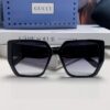 Gucci 2025 New Arrival Influencer Sunglasses for Women, Black Oversized Frame Polarized Sunglasses, Round Face Friendly Celebrity Style Unisex Sun Glasses