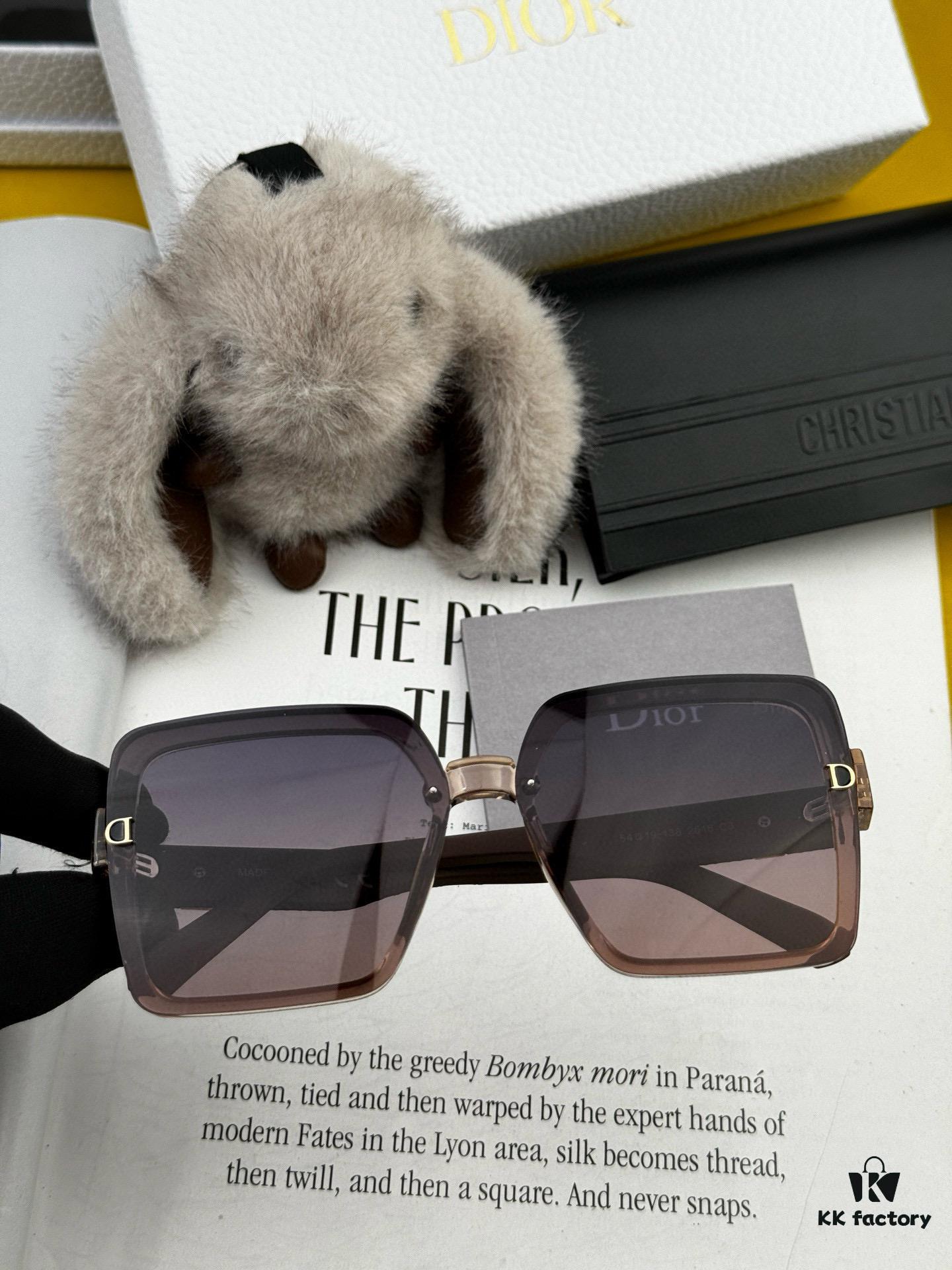 6931fe6f3a89a121ed54e8bc DIOR 2025 Spring New Arrival Trendy Fashion Square Polarized Sunglasses High-Quality Comfortable Wear Influencer Style Women's HD Thickened Polarized Sunglasses