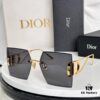 6931fe703a89a121ed54e8cb Dior 30 Montaigne S7U SS2023 Sunglasses – Thickened 3.0 with Blue Inner Lens Coating, Frameless Luxury Design with 'CD' Logo on Dark Ruthenium Temples