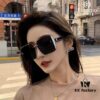 Dior 2025 New Large Frame Women's Sunglasses, Square Edged Rimless UV Protection Vacation Sunglasses