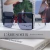 Dior 2025 New Large Frame Women's Sunglasses, Square Edged Rimless UV Protection Vacation Sunglasses