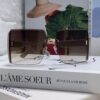 6931fe893a89a121ed54ea09 Dior 2025 New Large Frame Women's Sunglasses, Square-Cut Rimless UV-Protective Vacation Sunglasses