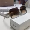 6931fe893a89a121ed54ea0f Dior 2025 New Large Frame Women's Sunglasses, Square-Cut Rimless UV-Protective Vacation Sunglasses