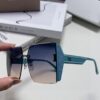 Dior 2025 New Large Frame Women's Sunglasses, Square Edged Frameless UV-Protective Vacation Sunglasses