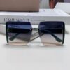 Dior 2025 New Large Frame Women's Sunglasses, Square Edged Frameless UV-Protective Vacation Sunglasses