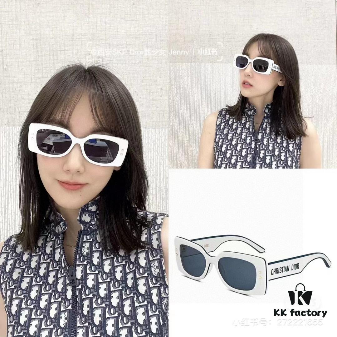 6931fe8c3a89a121ed54ea34 Dior DIORPACIFIC S1U Classic Two-Tone Sunglasses with Golden Star Hardware