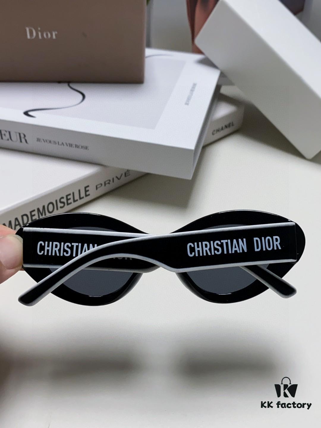 6931fe8e3a89a121ed54ea51 DIOR Cat-Eye Fashion Women's Sunglasses with Classic Two-Tone Design