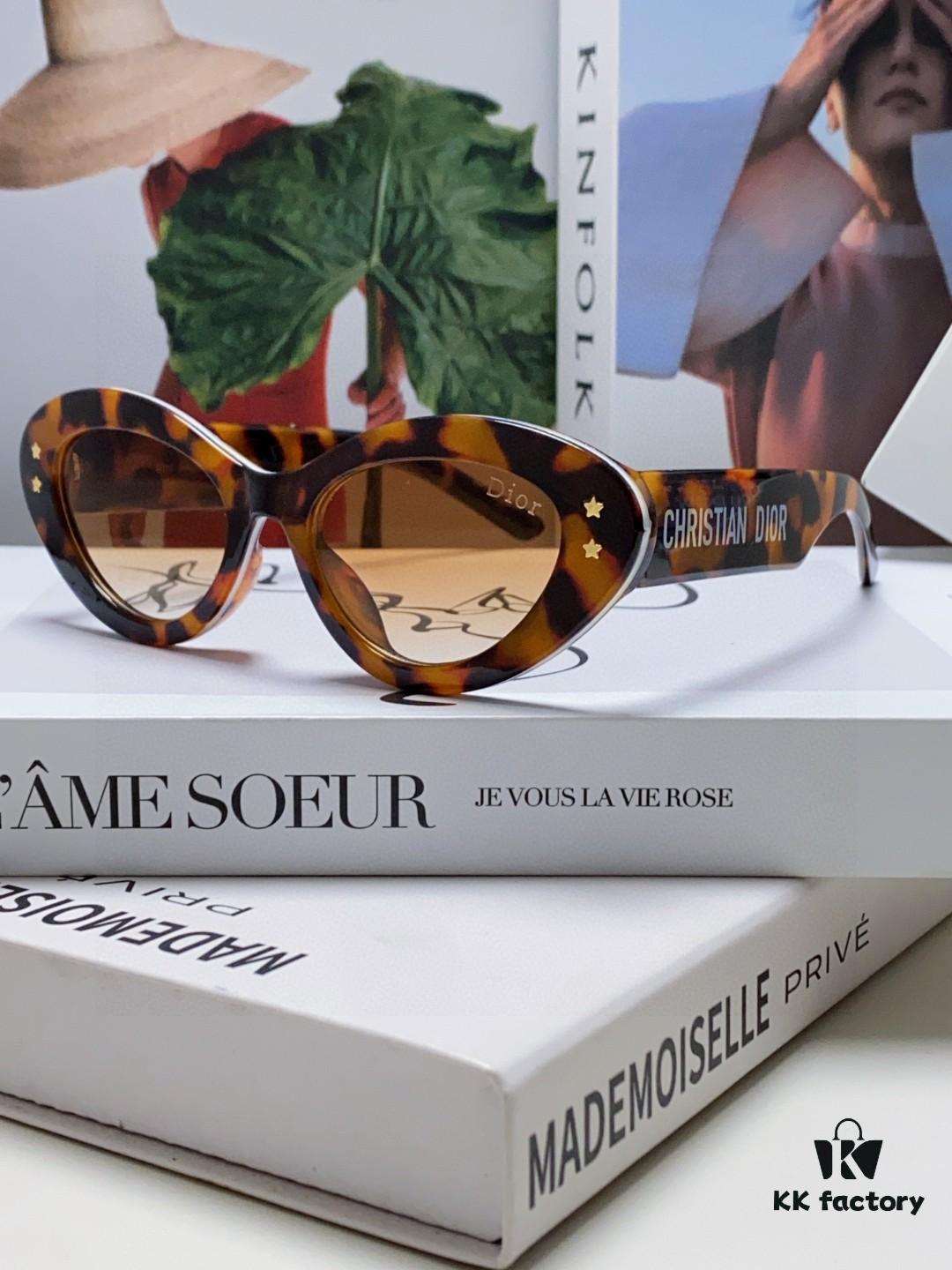 6931fe8e3a89a121ed54ea57 DIOR Cat-Eye Fashion Women's Sunglasses with Classic Two-Tone Design