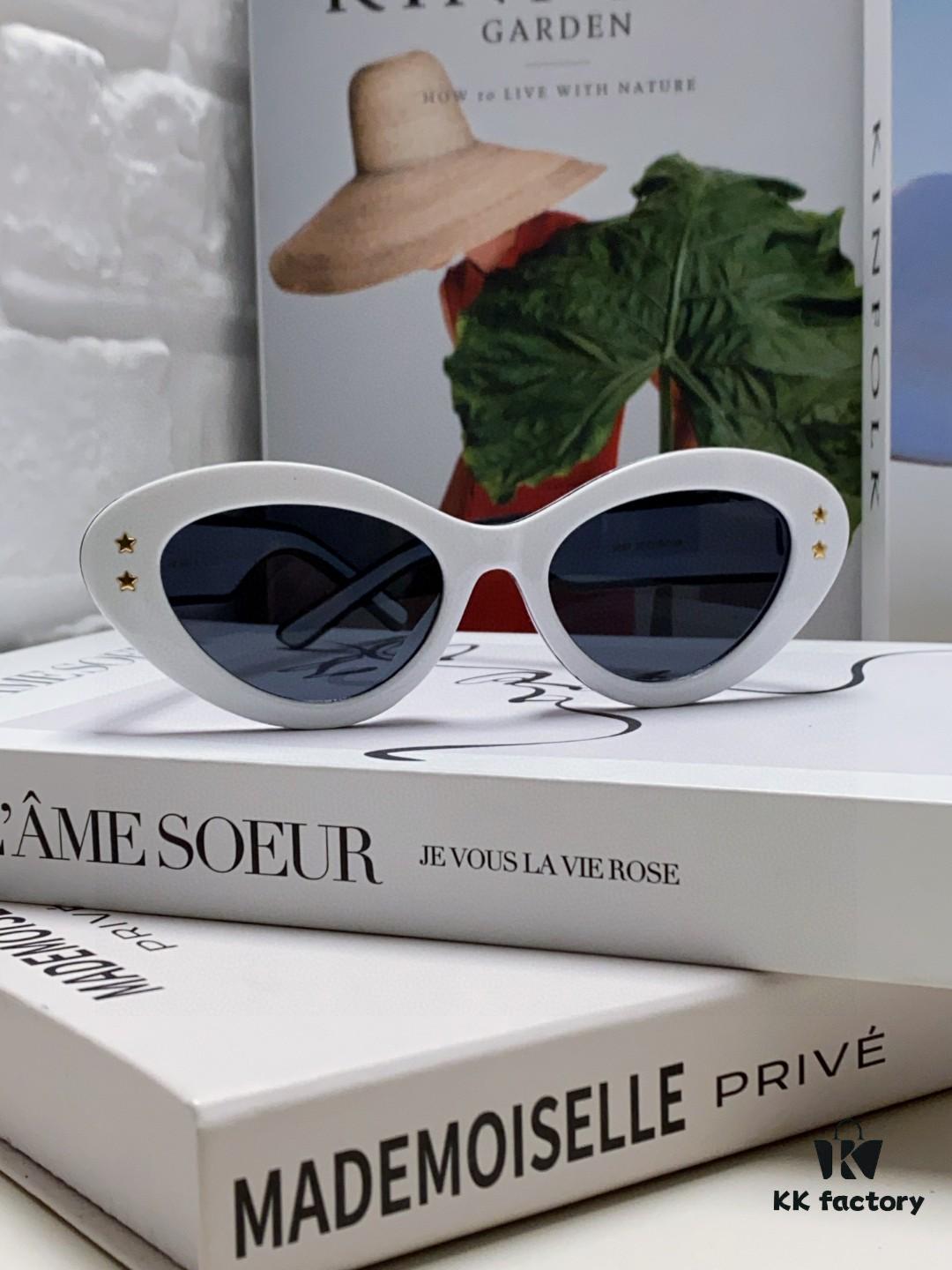 6931fe8f3a89a121ed54ea63 DIOR Cat-Eye Fashion Women's Sunglasses with Classic Two-Tone Design