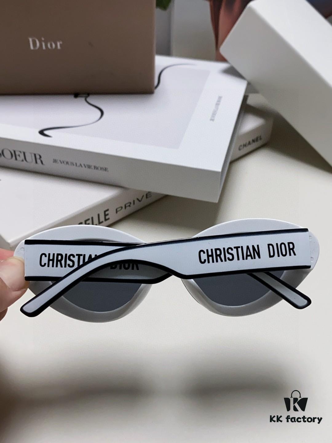 6931fe903a89a121ed54ea66 DIOR Cat-Eye Fashion Women's Sunglasses with Classic Two-Tone Design