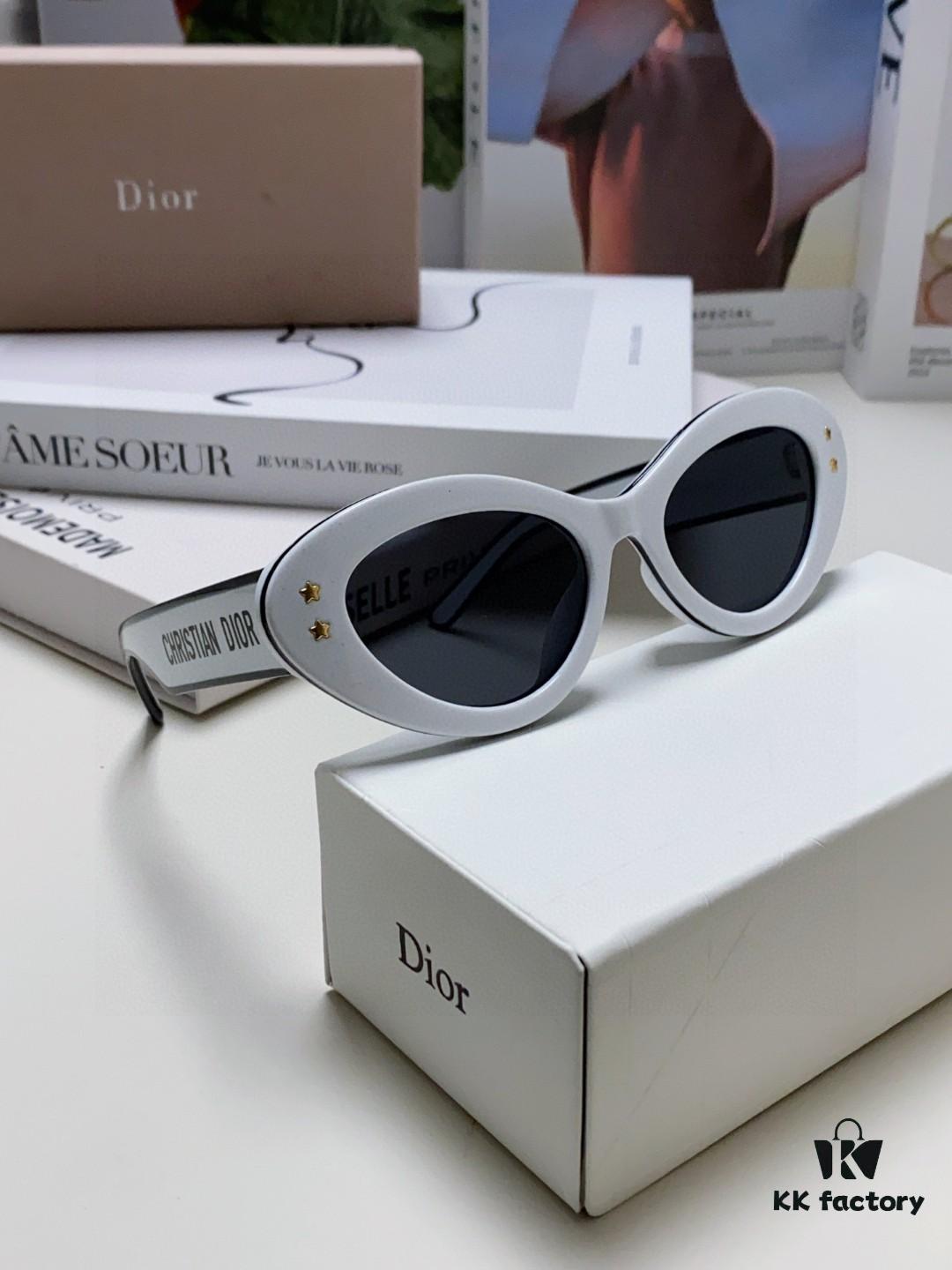 6931fe903a89a121ed54ea69 DIOR Cat-Eye Fashion Women's Sunglasses with Classic Two-Tone Design