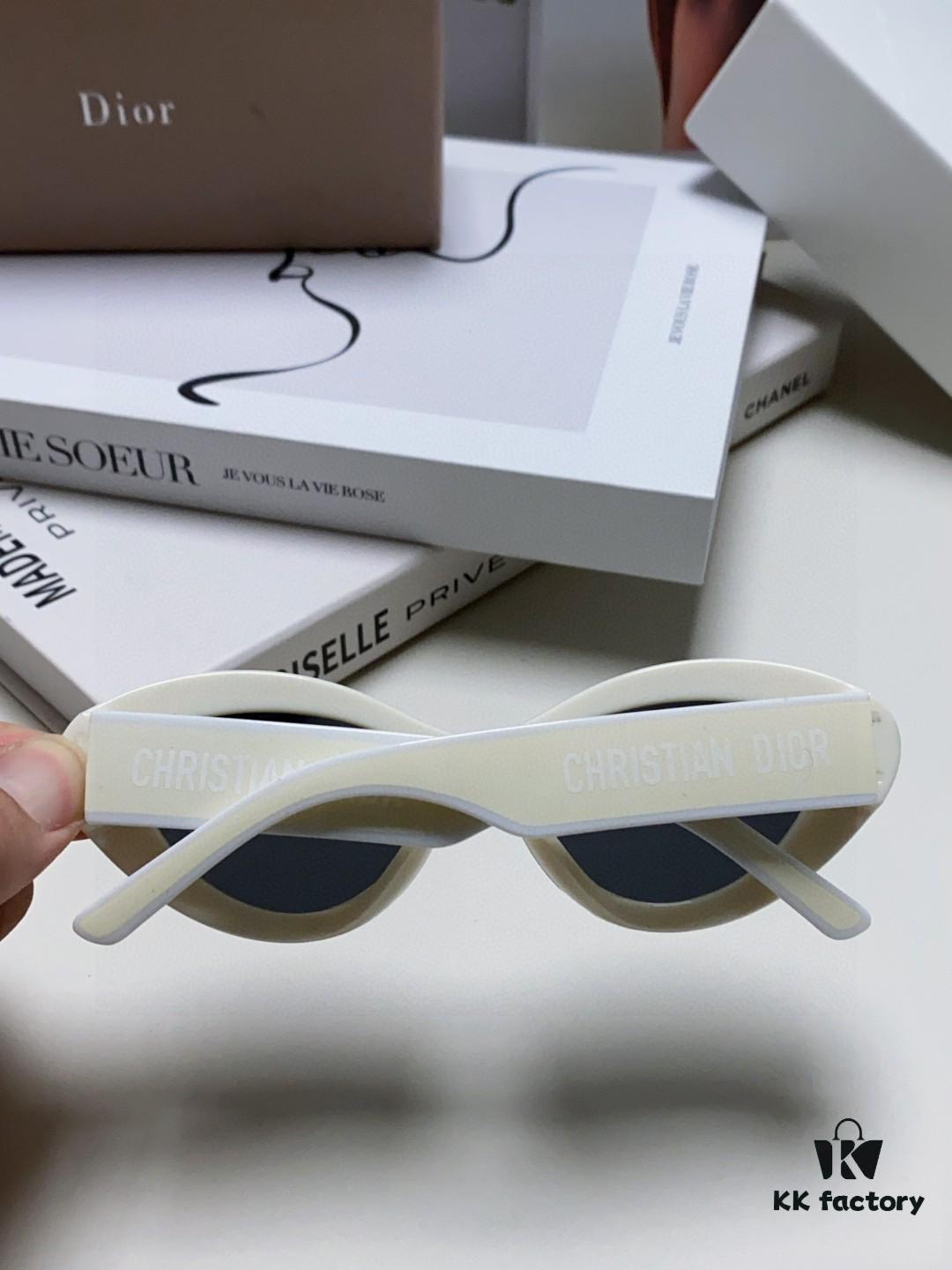 6931fe903a89a121ed54ea70 DIOR Cat-Eye Fashion Women's Sunglasses with Classic Two-Tone Design