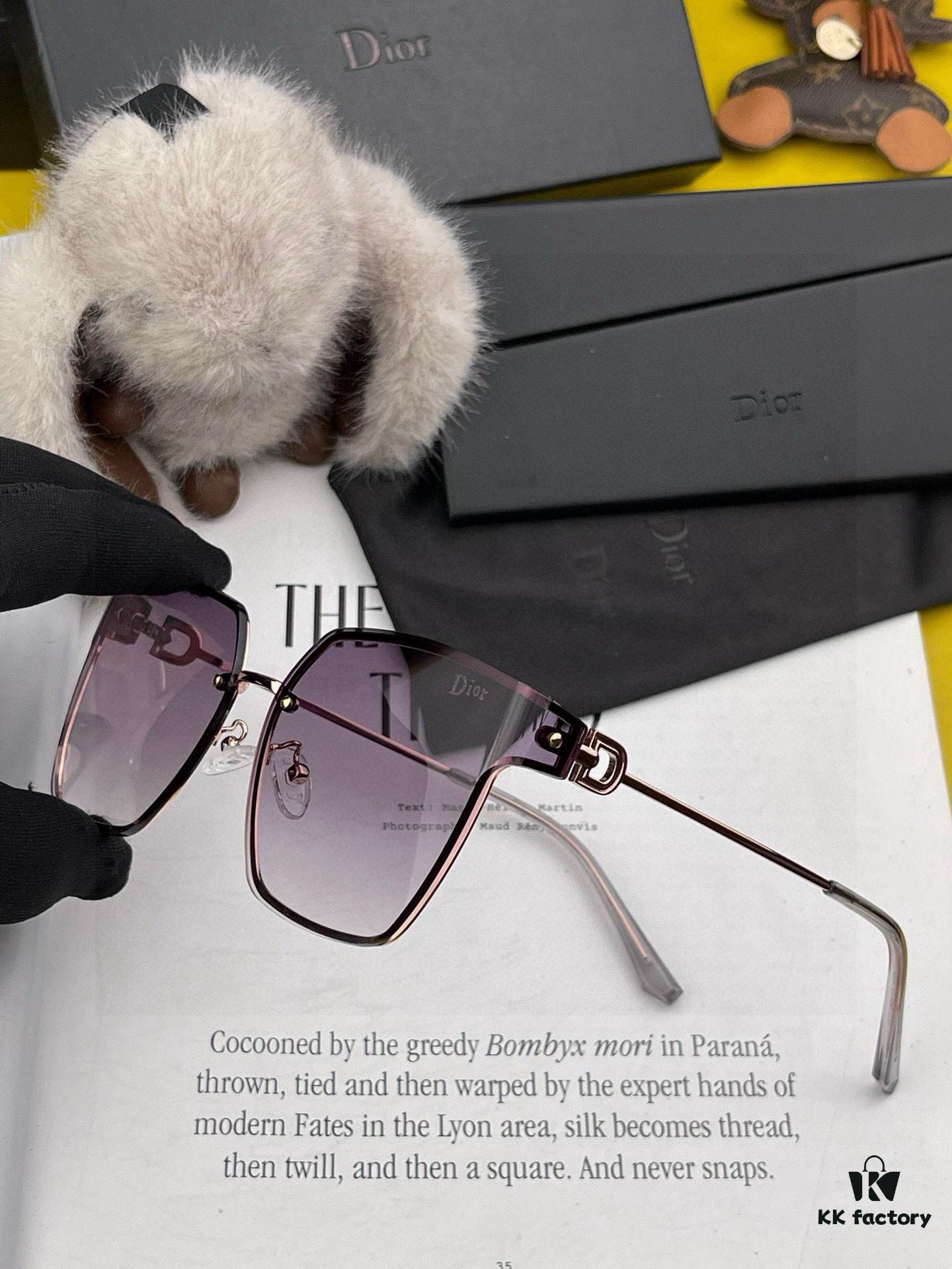 6931fe9a3a89a121ed54eaf4 DIOR Volcano ☔️ Fashion Frameless Sunglasses Lenses Top Luxury High Quality Women's Driving Sunglasses Model: CD05811