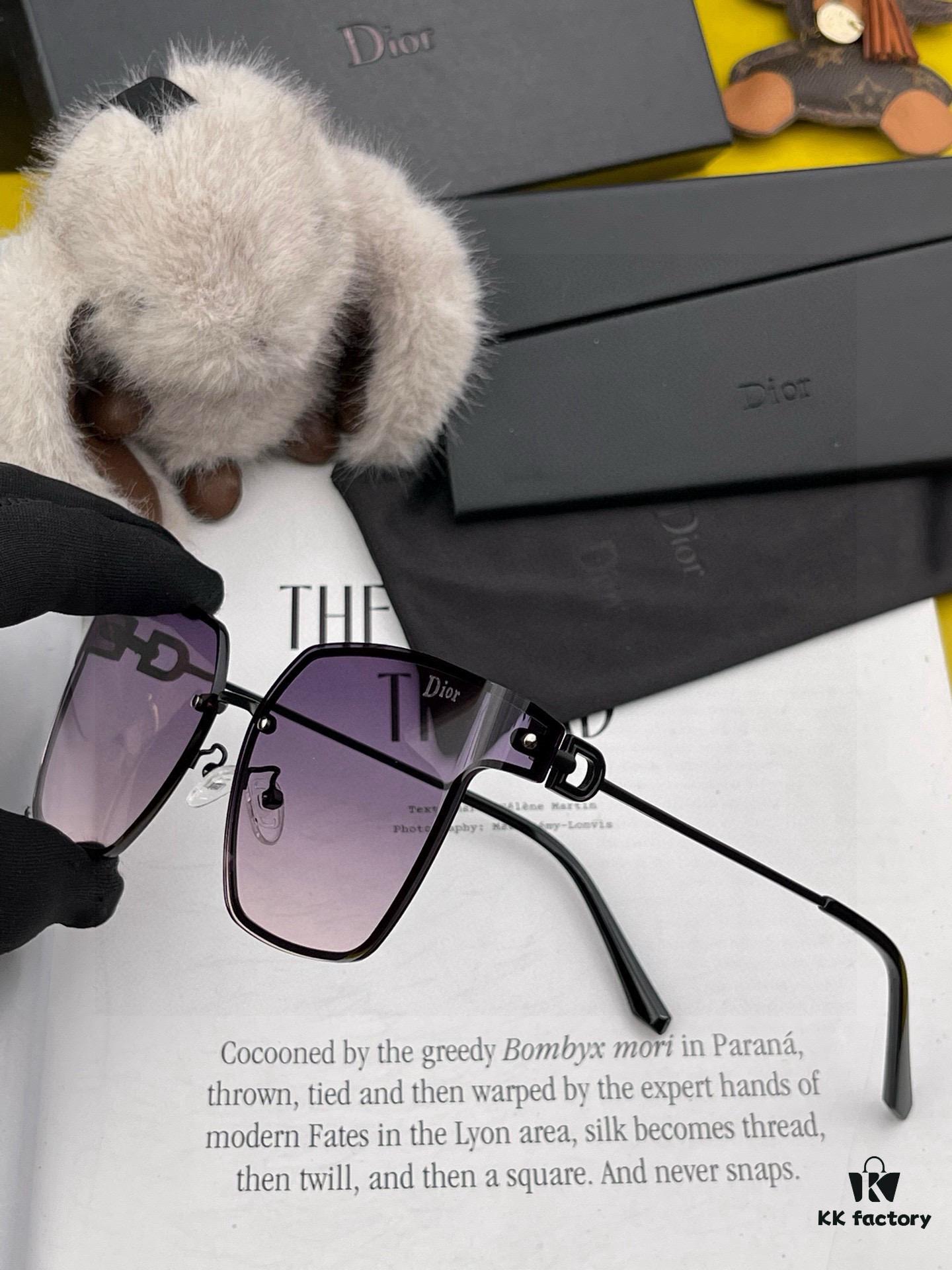 6931fe9a3a89a121ed54eaf7 DIOR Volcano ☔️ Fashion Frameless Sunglasses Lenses Top Luxury High Quality Women's Driving Sunglasses Model: CD05811