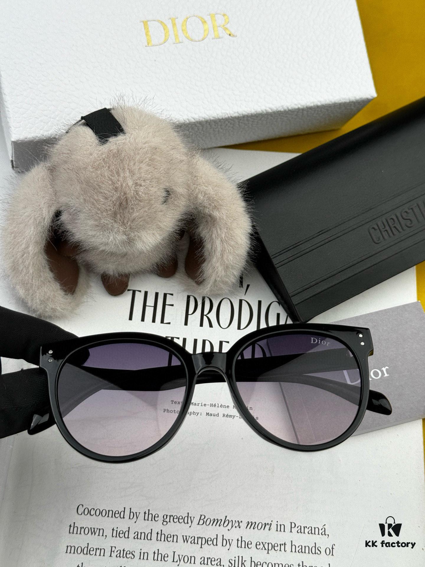 6931fe9e3a89a121ed54eb2a 【DIOR - Dior】2025 Spring New Arrival Trendy Best-Selling Fashion Round Frame Polarized Sunglasses High Quality Comfortable Wear Influencer Favorite Model: D5106