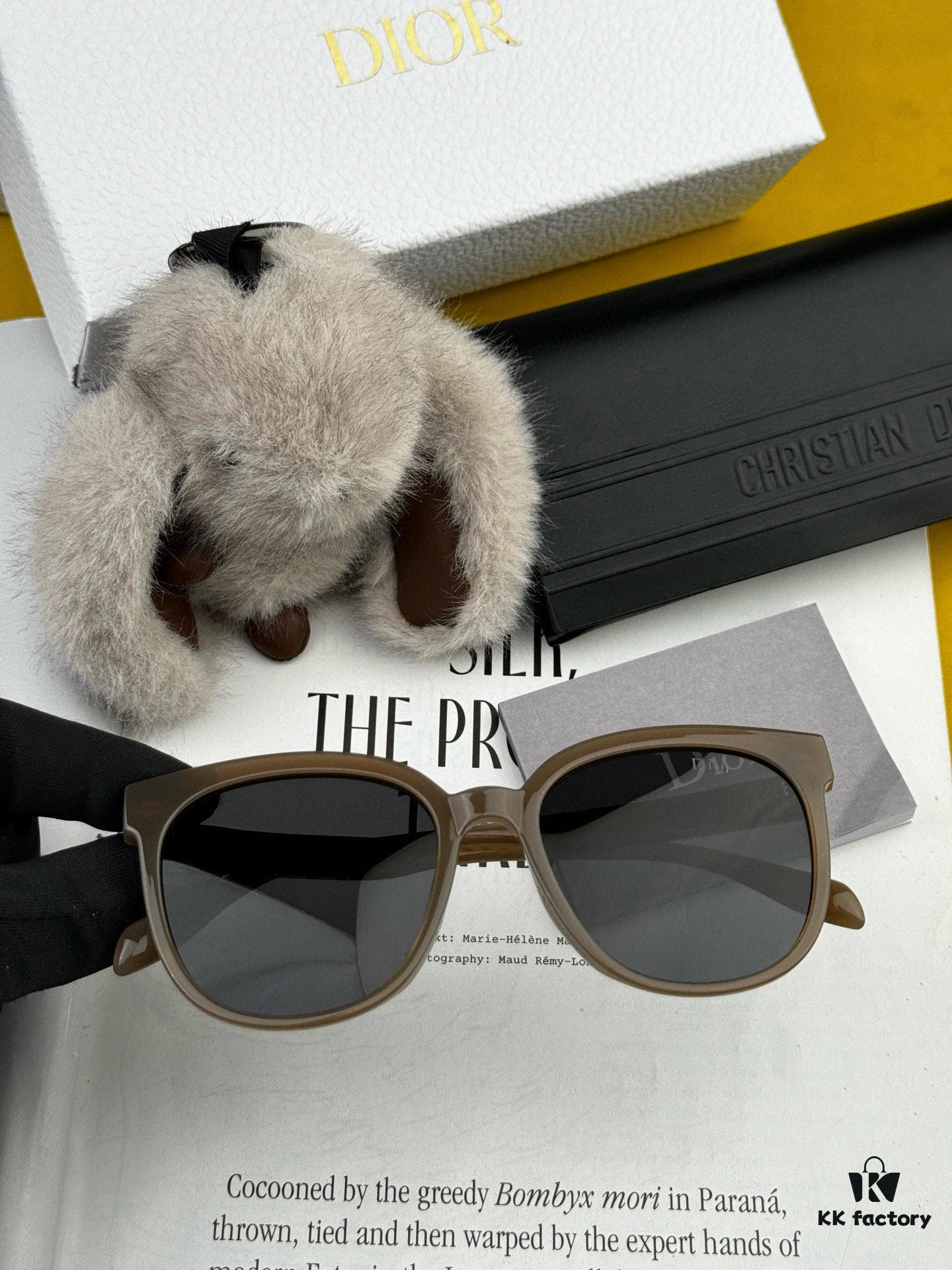6931fe9f3a89a121ed54eb35 【DIOR】2025 Spring New Arrival Trendy Fashion Round Frame Polarized Sunglasses High Quality Comfortable Fit Influencer Style Model: D6106