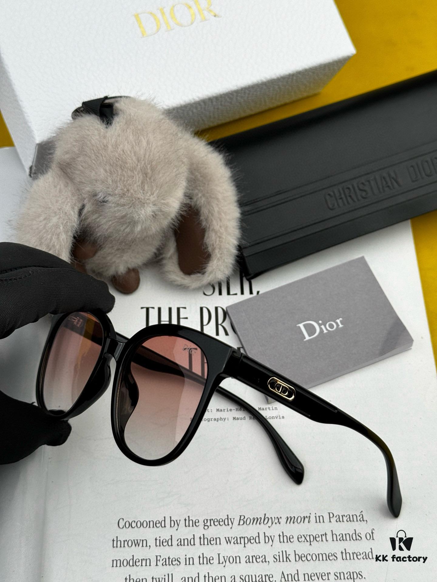 6931fe9f3a89a121ed54eb36 【DIOR】2025 Spring New Arrival Trendy Fashion Round Frame Polarized Sunglasses High Quality Comfortable Fit Influencer Style Model: D6106