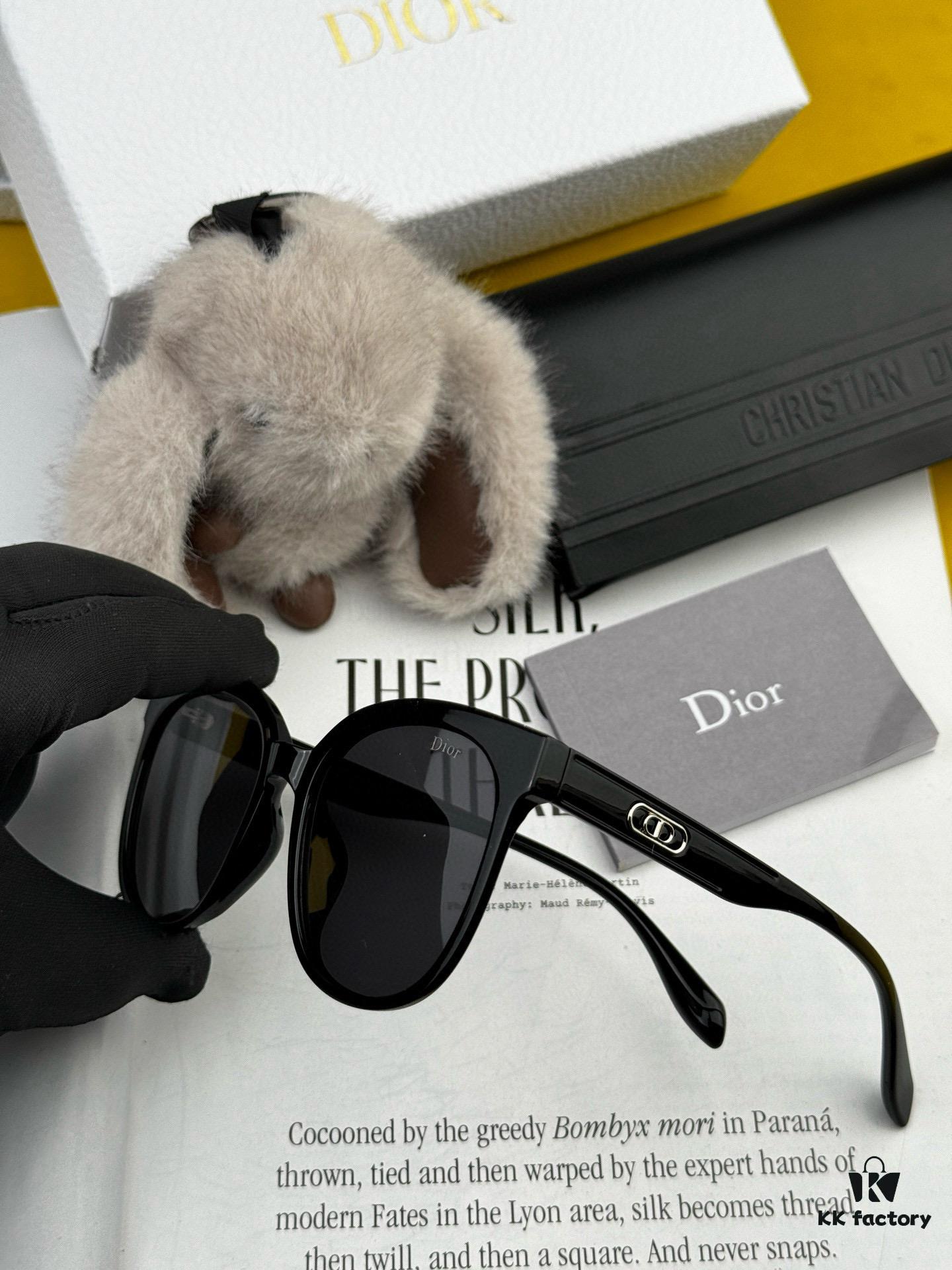 6931fe9f3a89a121ed54eb37 【DIOR】2025 Spring New Arrival Trendy Fashion Round Frame Polarized Sunglasses High Quality Comfortable Fit Influencer Style Model: D6106