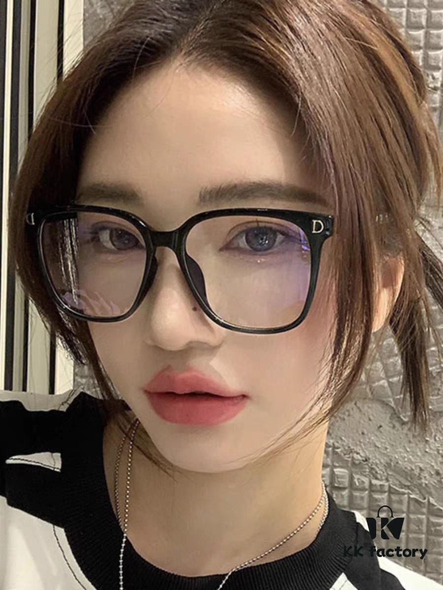 6931fea13a89a121ed54eb4d Dior 2025 New Arrival Minimalist Black Frame Eyeglasses for Women, D-Shaped Grey Blue-Light Blocking Non-Prescription Glasses, Unisex Photochromic Lens for Myopia, Suitable as Daily Wear, Sunglasses or Fashion Glasses