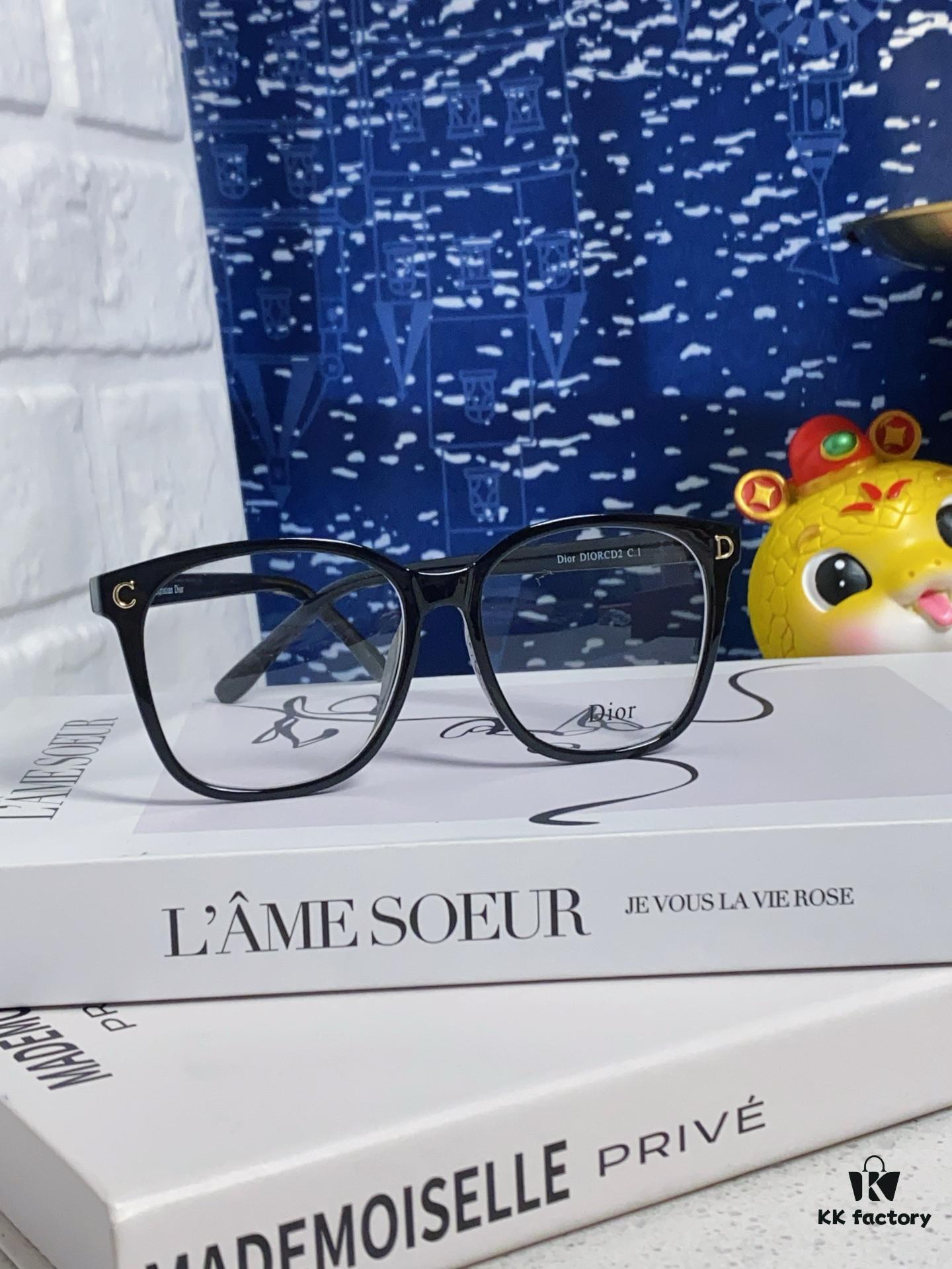 6931fea13a89a121ed54eb4f Dior 2025 New Arrival Minimalist Black Frame Eyeglasses for Women, D-Shaped Grey Blue-Light Blocking Non-Prescription Glasses, Unisex Photochromic Lens for Myopia, Suitable as Daily Wear, Sunglasses or Fashion Glasses
