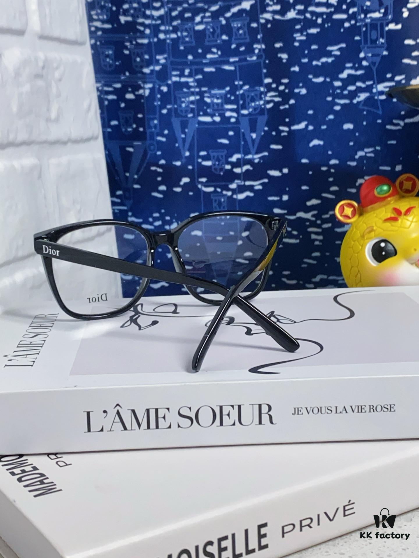 6931fea23a89a121ed54eb5b Dior 2025 New Arrival Minimalist Black Frame Women's Glasses, D-Shaped Grey Blue-Light Blocking Optical Glasses, Unisex Photochromic Myopia Eyewear, Sunglasses for Men and Women