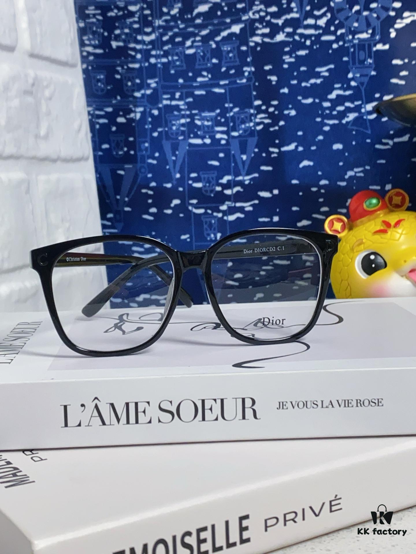 6931fea33a89a121ed54eb63 Dior 2025 New Arrival Minimalist Black Frame Glasses for Women, D-Shaped Grey Blue-Light Blocking Optical Glasses, Unisex Photochromic Myopia Eyewear, Suitable as Sunglasses or Everyday Style