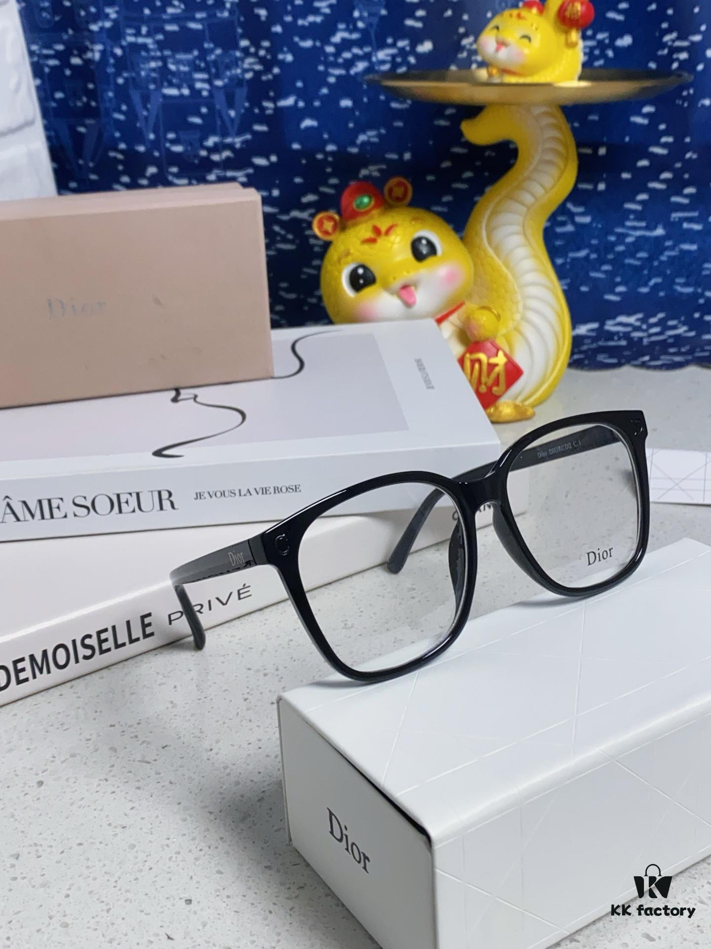 6931fea33a89a121ed54eb6a Dior 2025 New Arrival Minimalist Black Frame Glasses for Women, D-Shaped Grey Blue-Light Blocking Optical Glasses, Unisex Photochromic Myopia Eyewear, Suitable as Sunglasses or Everyday Style
