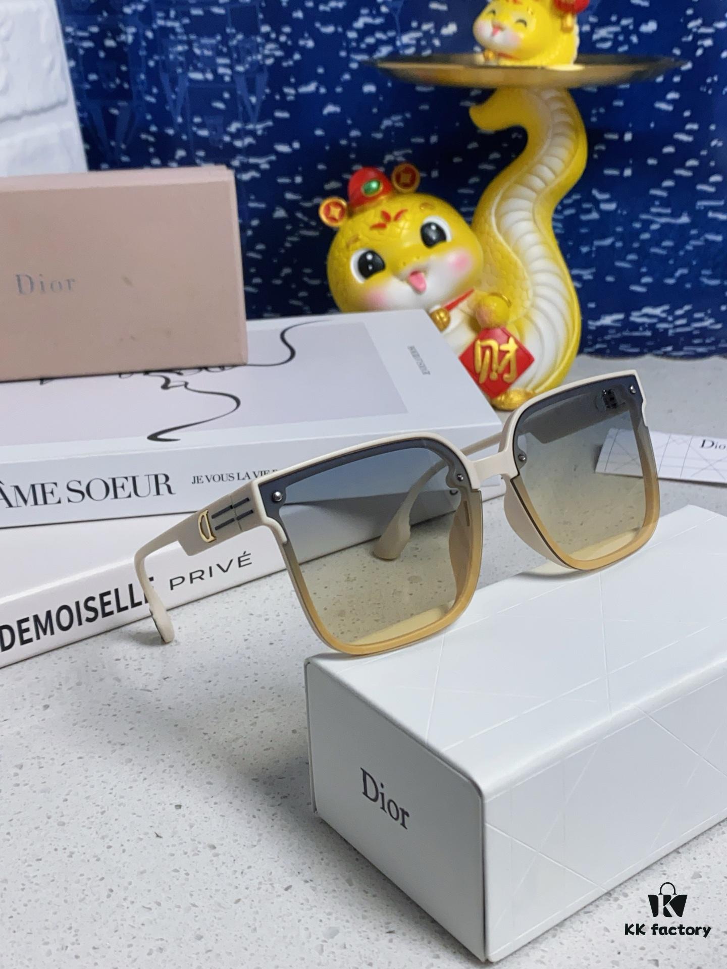6931fea73a89a121ed54eb95 Dior 2025 New Arrival Sunglasses for Women, Stylish Oversized Square Frame, Korean-Inspired Trendy Glasses, Slimming UV-Protective Sunglasses for Round Faces