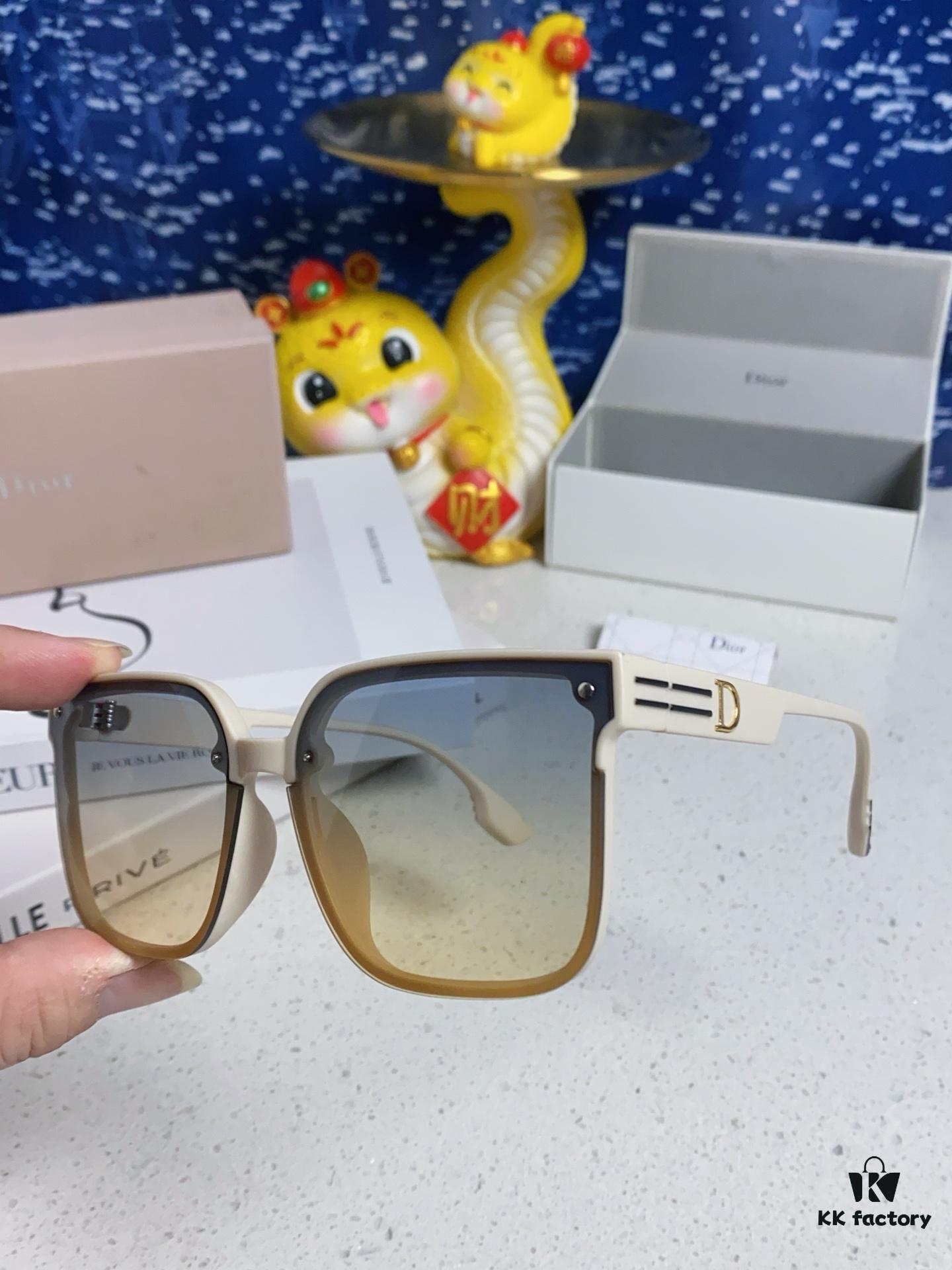 6931fea73a89a121ed54eb98 Dior 2025 New Arrival Sunglasses for Women, Stylish Oversized Square Frame, Korean-Inspired Trendy Glasses, Slimming UV-Protective Sunglasses for Round Faces