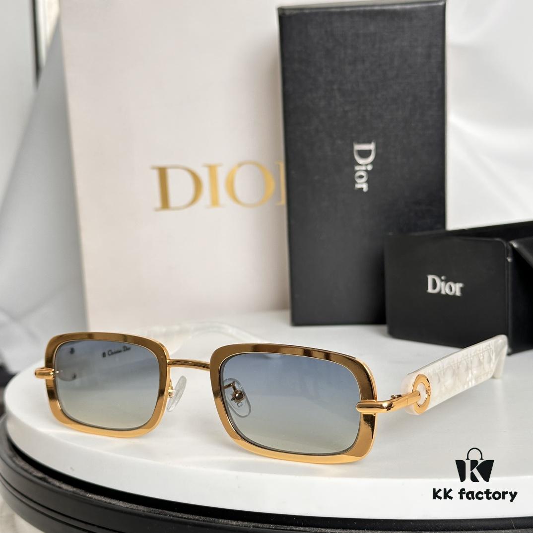 6931fea83a89a121ed54eb9c DIO* Gold-Tone Metal Dior Logo Sunglasses MODEL: DIOR R6U SIZE: 48-22-140