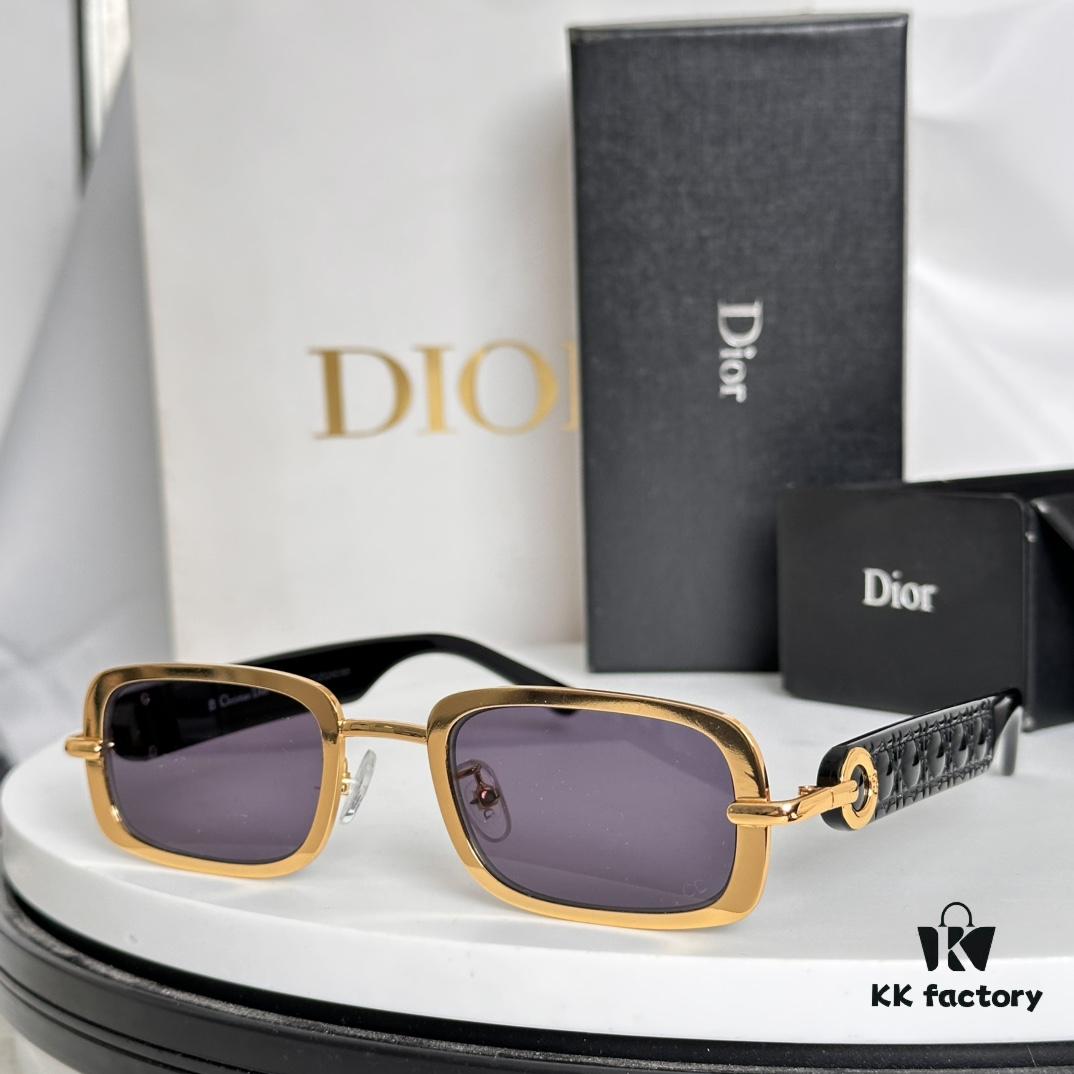 6931fea83a89a121ed54eb9d DIO* Gold-Tone Metal Dior Logo Sunglasses MODEL: DIOR R6U SIZE: 48-22-140