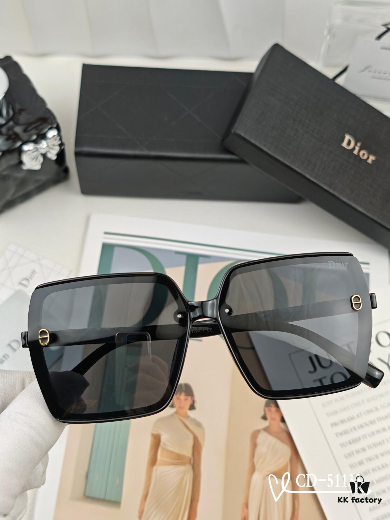 6931fead3a89a121ed54ebdd DIOR France TR90 Lightweight Sunglasses with Polarized Lenses, Model 51133