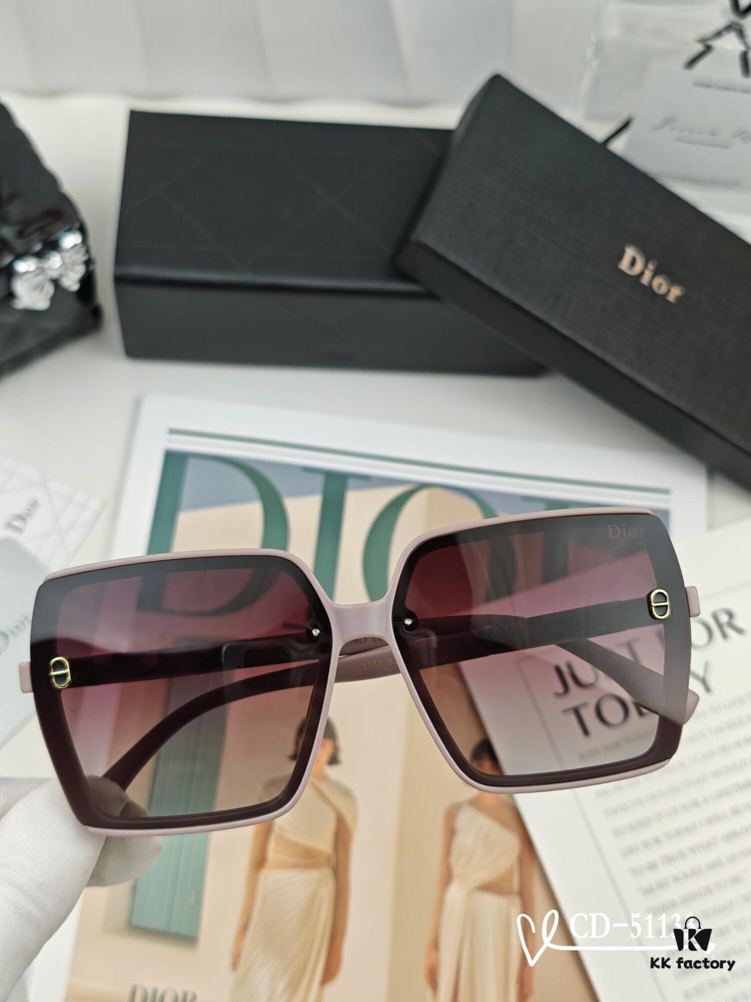 6931fead3a89a121ed54ebde DIOR France TR90 Lightweight Sunglasses with Polarized Lenses, Model 51133