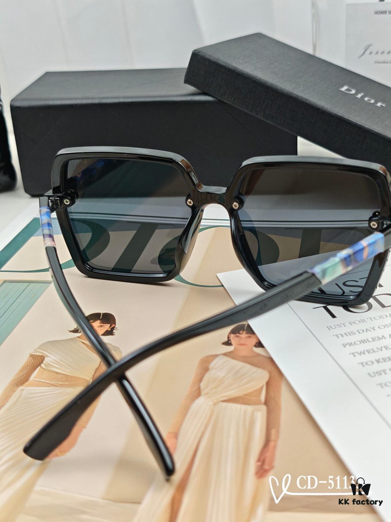 6931fead3a89a121ed54ebdf DIOR France TR90 Lightweight Sunglasses with Polarized Lenses, Model 51133