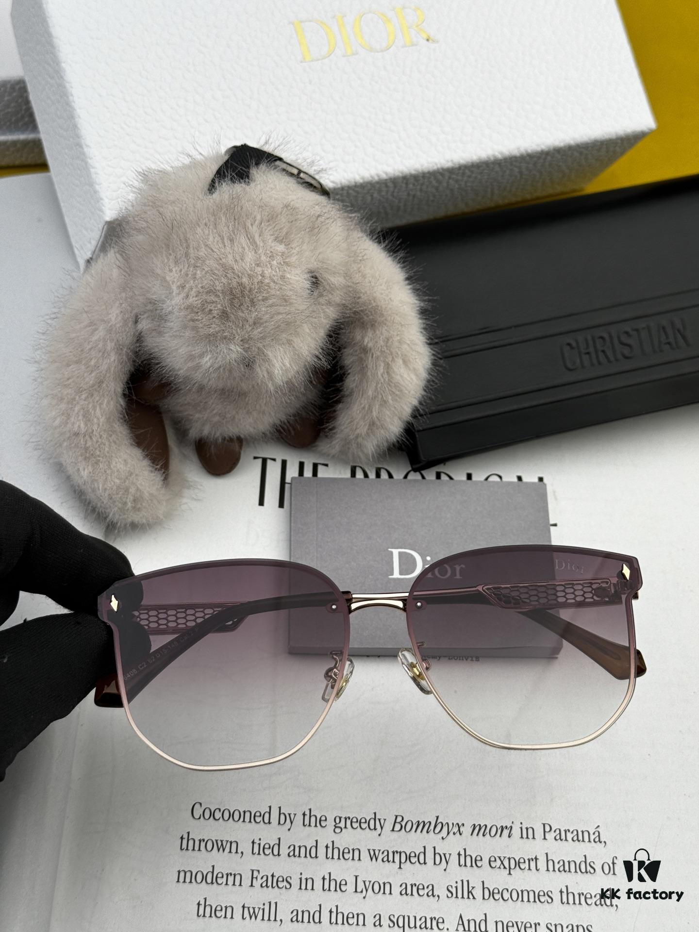 6931feaf3a89a121ed54ebf7 Dior Nylon Polarized Unisex Sunglasses, Frameless Polygonal Design, UV Protection, Model CD8640