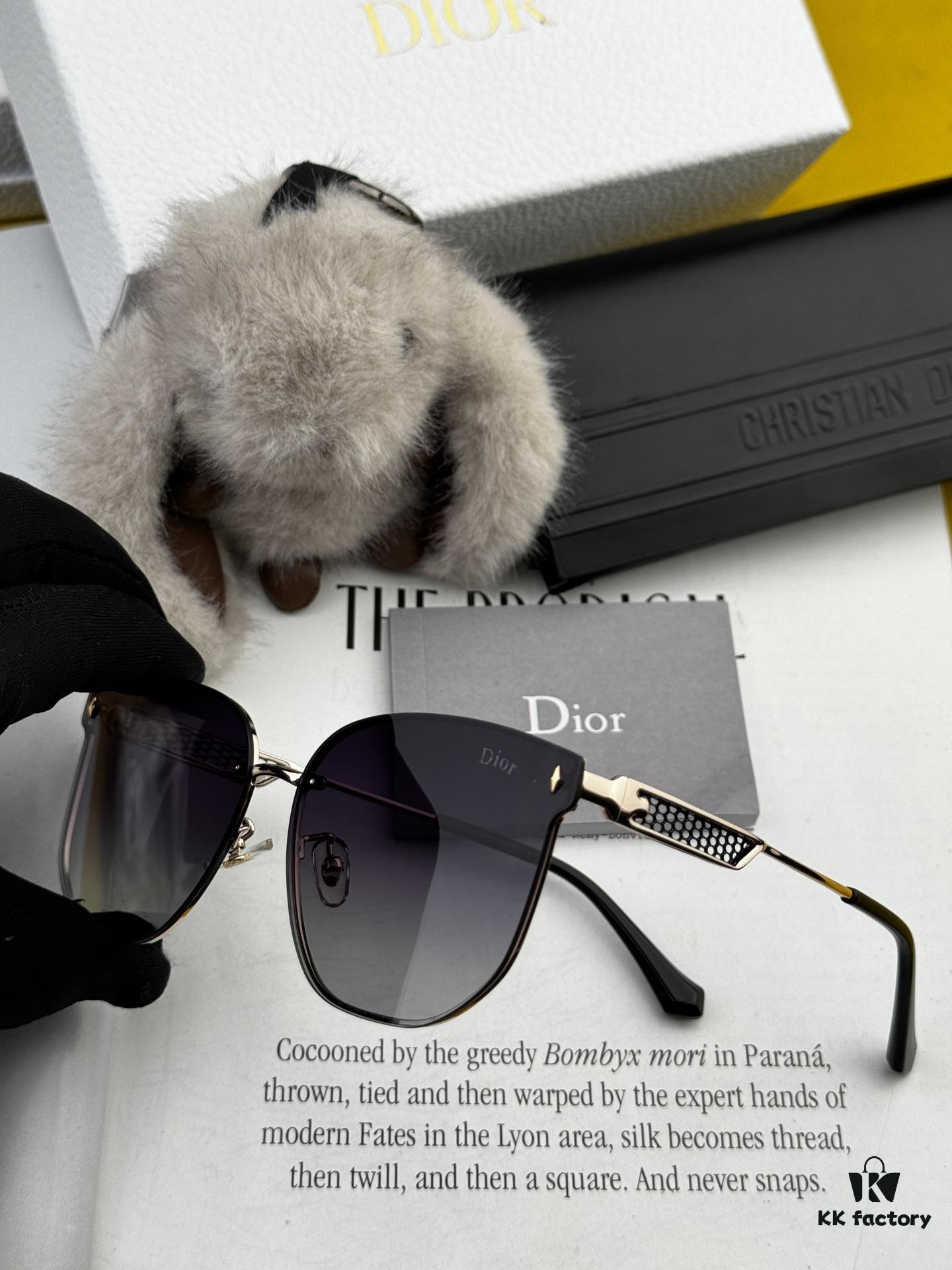 6931feaf3a89a121ed54ebf8 Dior Nylon Polarized Unisex Sunglasses, Frameless Polygonal Design, UV Protection, Model CD8640