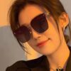 Nylon Polarized Series DIOR Frameless Sunglasses with Polygonal Design, Universal Fit for All Face Shapes, Stylish with Coats or Dresses, Polarized Nylon Lenses for UV Protection