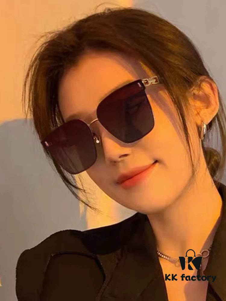 Nylon Polarized Series DIOR Frameless Sunglasses with Polygonal Design, Universal Fit for All Face Shapes, Stylish with Coats or Dresses, Polarized Nylon Lenses for UV Protection