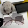 Nylon Polarized Series DIOR Frameless Sunglasses with Polygonal Design, Universal Fit for All Face Shapes, Stylish with Coats or Dresses, Nylon Polarized Lenses for UV Protection