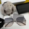 Nylon Polarized Series DIOR Frameless Sunglasses with Polygonal Design, Universal Fit for All Face Shapes, Stylish with Coats or Dresses, Nylon Polarized Lenses for UV Protection