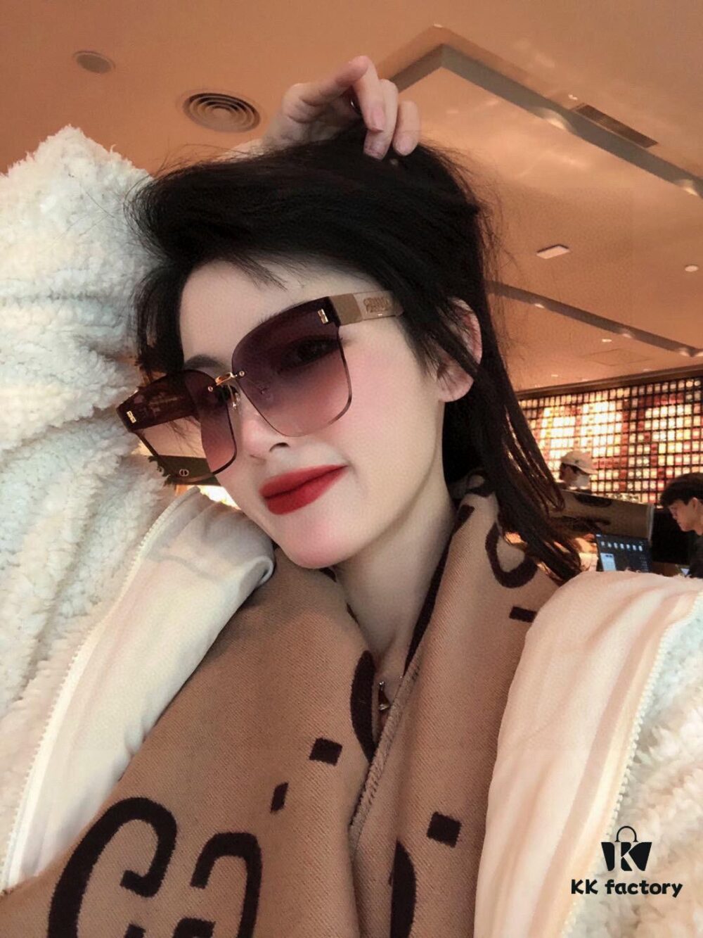 6931fec43a89a121ed54ed0a Nylon Polarized Series: DIOR Oversized Square Frame Sunglasses with Classic Design, Universal Fit for All Face Shapes, Stylish Look with Trench Coats or Dresses, Nylon Polarized Lenses for UV Protection, Model: CD1192
