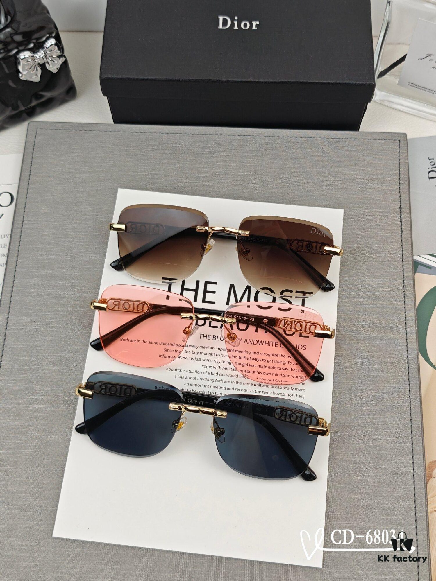 6931fecb3a89a121ed54ed60 Dior - French Fashion House Dior, Unisex Sunglasses with Polarized Lenses by Polaroid, Lightweight Metal Frame for Comfortable Wear, Style 68034