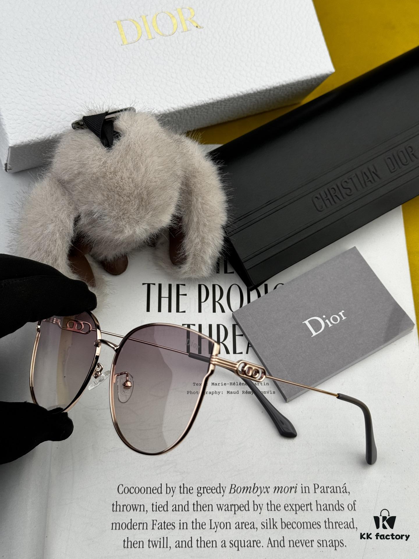 6931fed63a89a121ed54edf2 DIOR Volcano ☔️ Fashion Round Frame Sunglasses Lens Top Luxury High Quality Women's Driving Sunglasses Model: CD4311