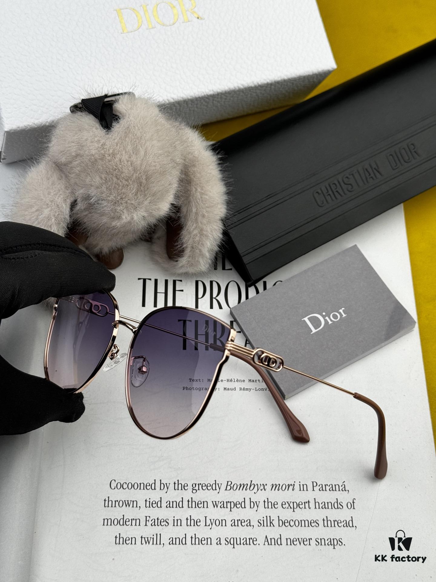 6931fed63a89a121ed54edf4 DIOR Volcano ☔️ Fashion Round Frame Sunglasses Lens Top Luxury High Quality Women's Driving Sunglasses Model: CD4311