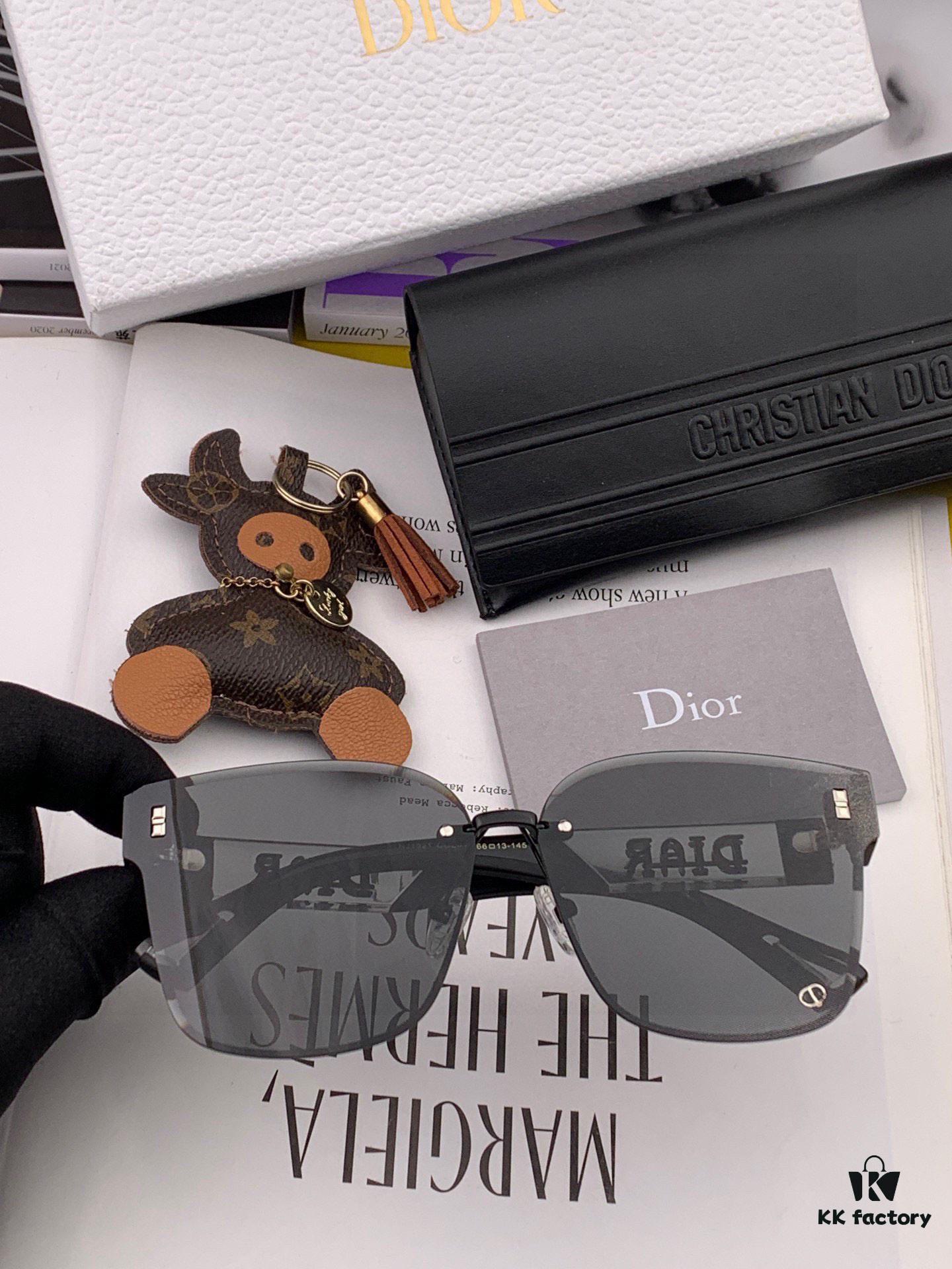 6931fedb3a89a121ed54ee3a Nylon Polarized Series: DIOR Oversized Square Frame Sunglasses with Classic Design, Universal Fit for All Face Shapes, Stylish with Coats or Dresses, Nylon Polarized Lenses for UV Protection, Model: CD1192