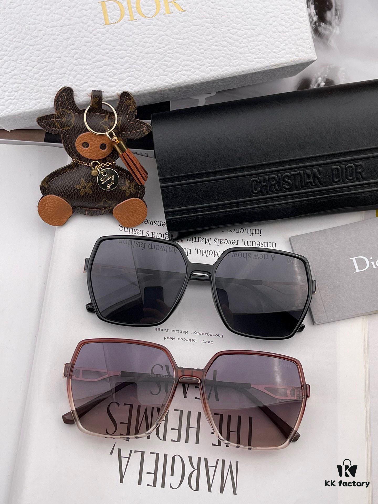 6931fee73a89a121ed54eecf DIOR 2025 Spring New Arrival Trendy Fashion Square Polarized Sunglasses High-Quality Comfortable Wear Influencer Style Women's HD Polarized Sunglasses with Premium TR Frame Model: CD8359