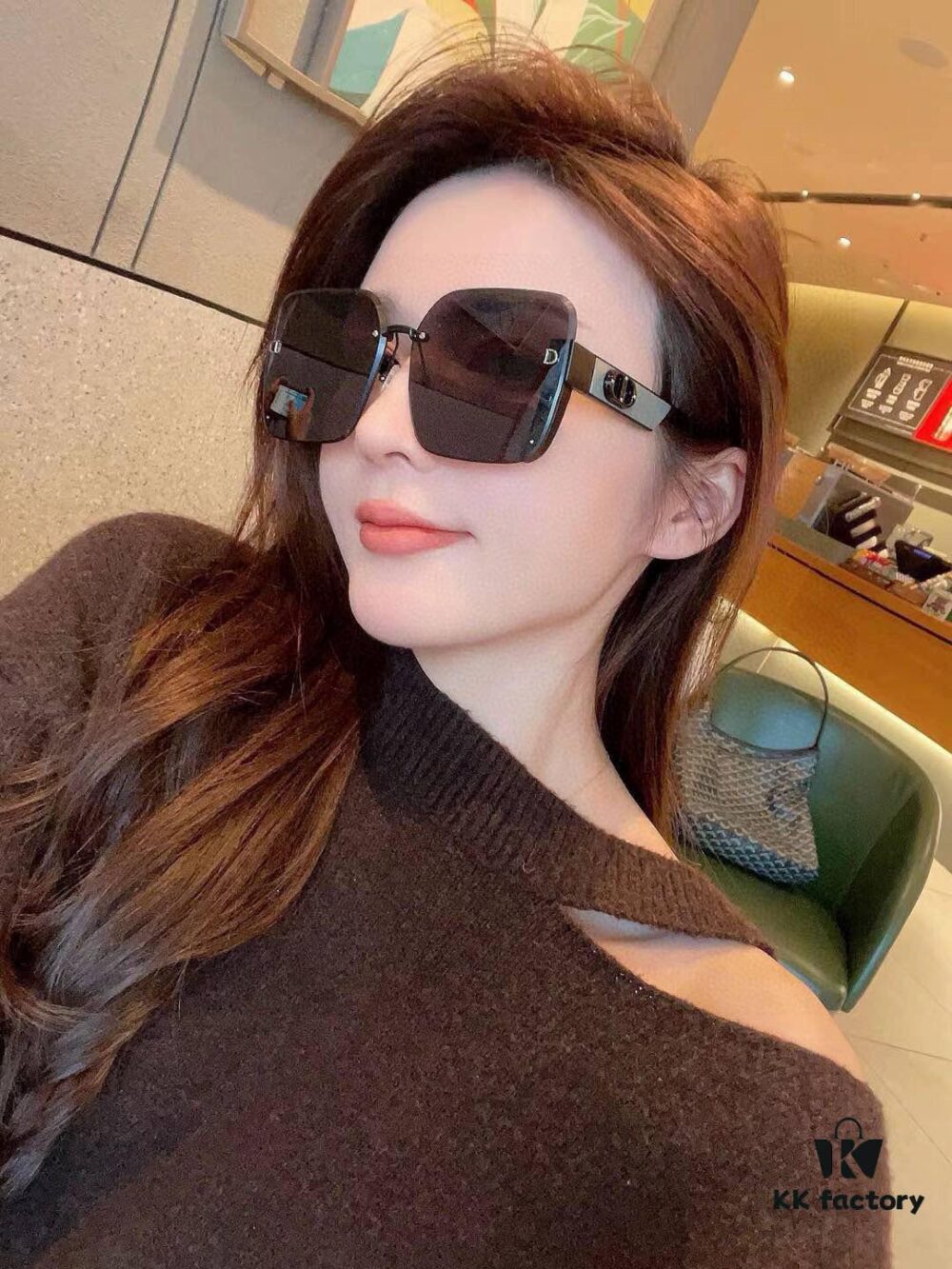 6931fee73a89a121ed54eed0 【DIOR】2025 Spring New Arrival Trendy Fashion Square Polarized Sunglasses High-Quality Comfortable Wear Influencer Favorite Women's HD Thickened Polarized Sunglasses