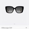 6931fef23a89a121ed54ef62 DIOR 30Montaigne S13F Square Sunglasses in Black Acetate with Gold-Tone Metal Temples and Gray Lenses