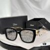 6931fef23a89a121ed54ef64 DIOR 30Montaigne S13F Square Sunglasses in Black Acetate with Gold-Tone Metal Temples and Gray Lenses
